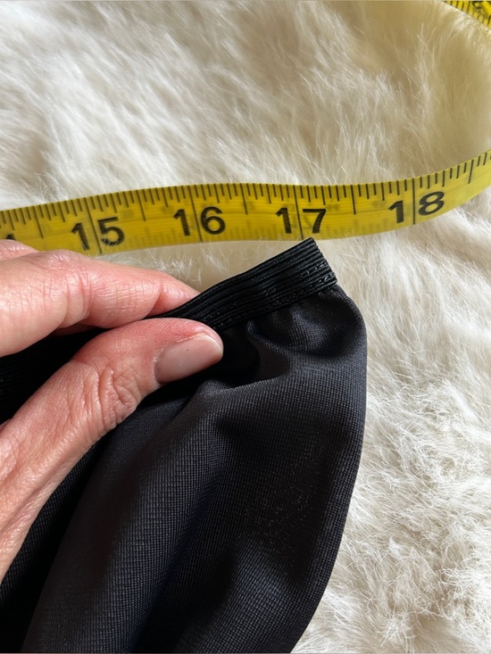 Vintage Black Slip Maxi Skirt w/ Lace Trim M - Picture 8 of 10